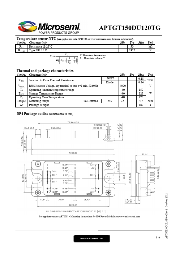 APTGT150DU120TG