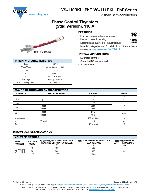 VS-111RKI80PBF