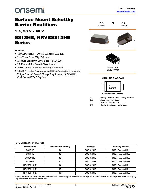 SS14HE Datasheet Preview