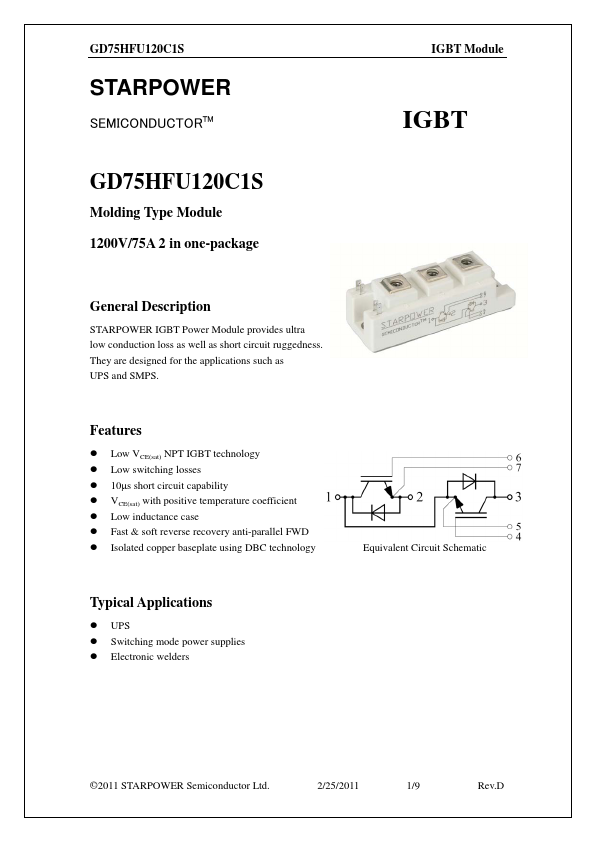 GD75HFU120C1S Datasheet Preview