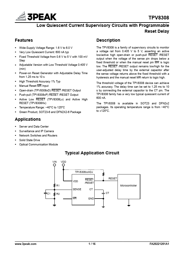 TPV8308 Datasheet Preview