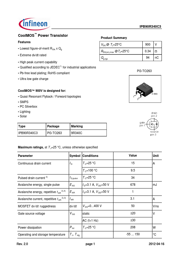 IPB90R340C3