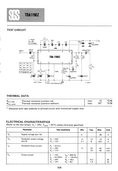 TDA1190Z