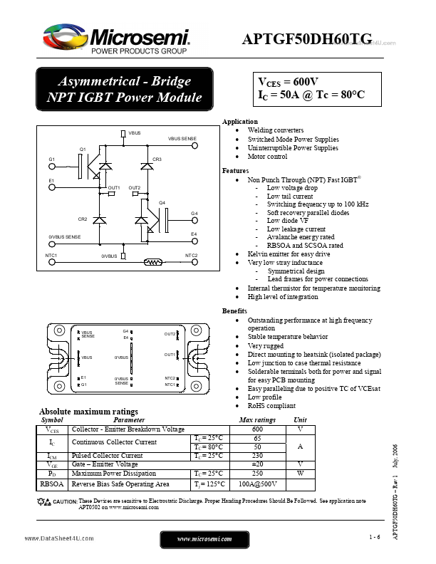 APTGF50DH60TG