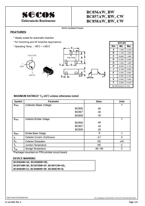 BC857BW