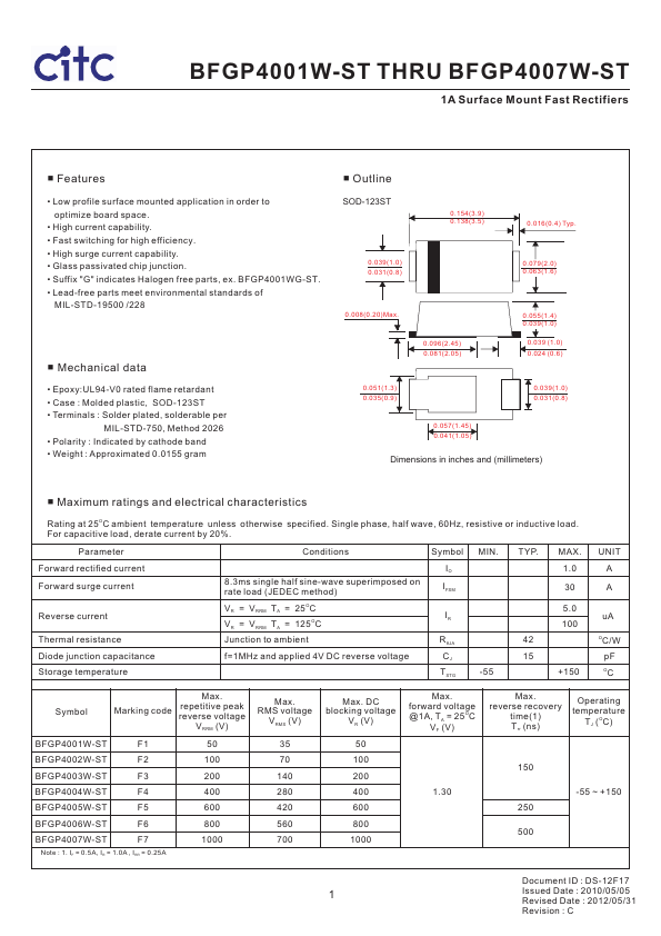 BFGP4003W-ST