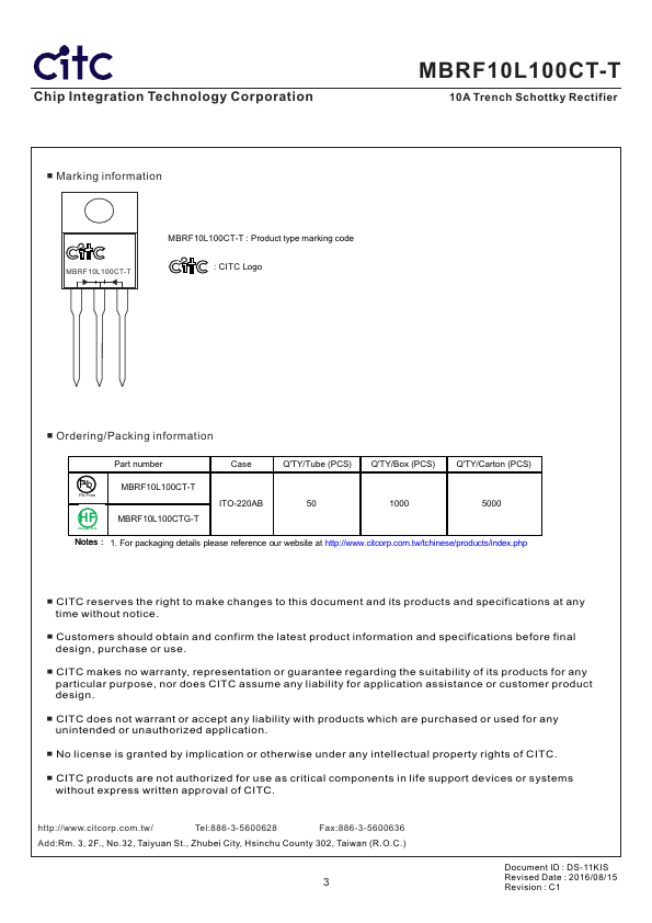 MBRF10L100CT-T