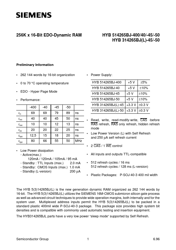 HYB514265BJ-50