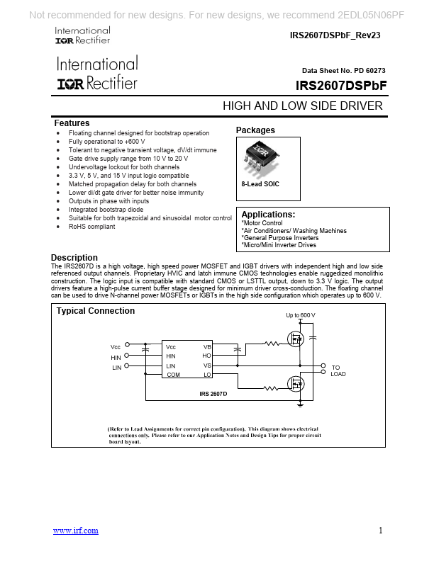 IRS2607DSPBF