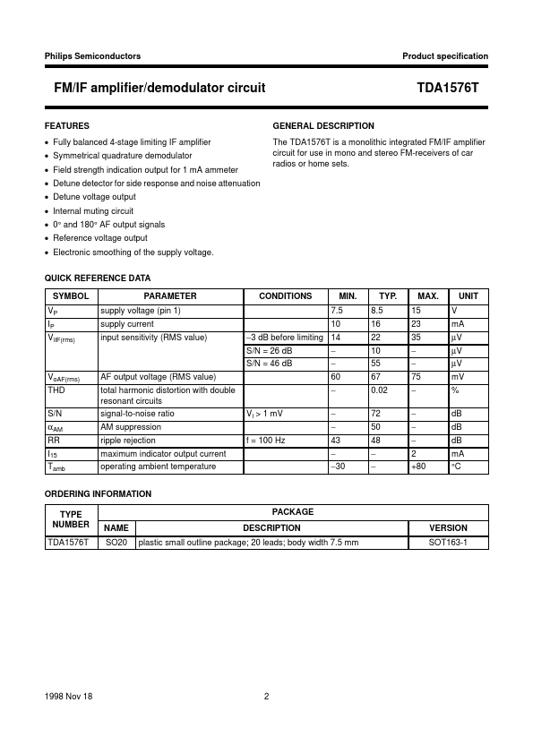 TDA1576T