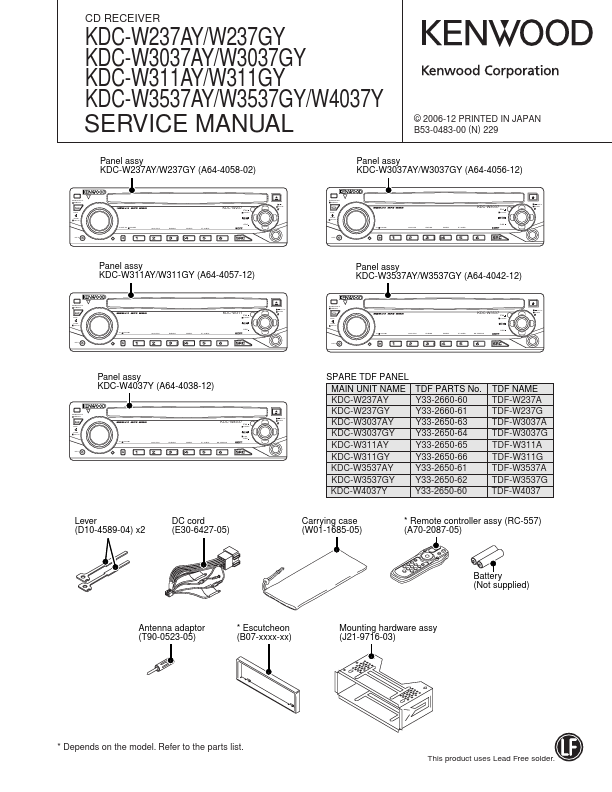 KDC-W3037AY