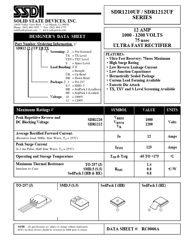 SDR1210UF