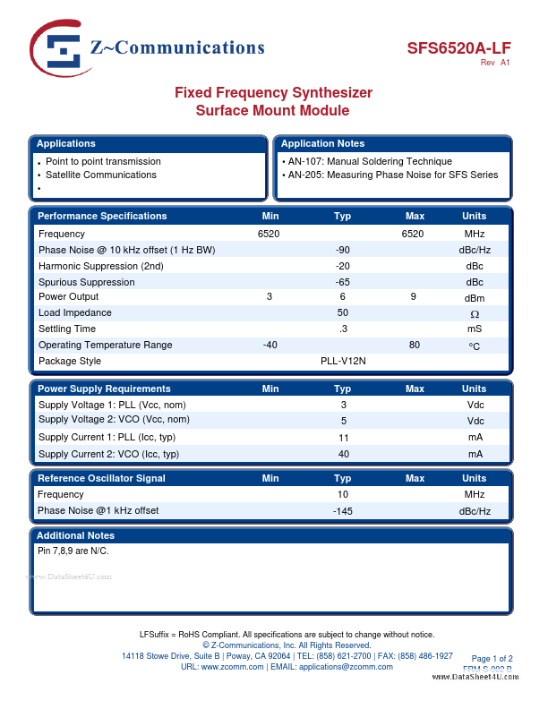 SFS6520A-LF