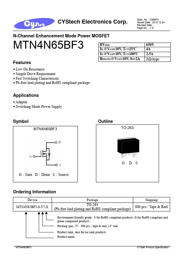 MTN4N65BF3