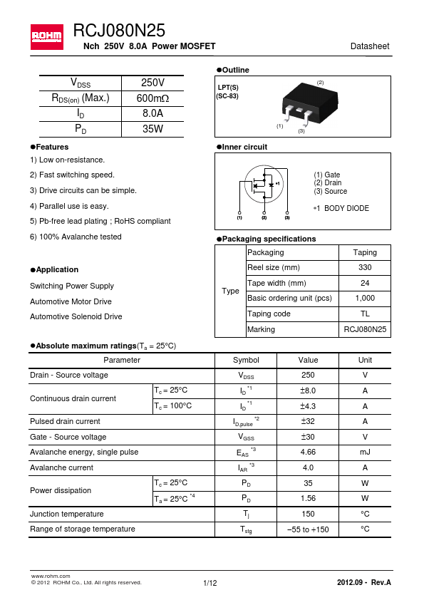 RCJ080N25