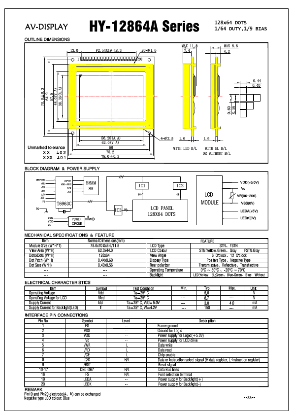 HY-12864A