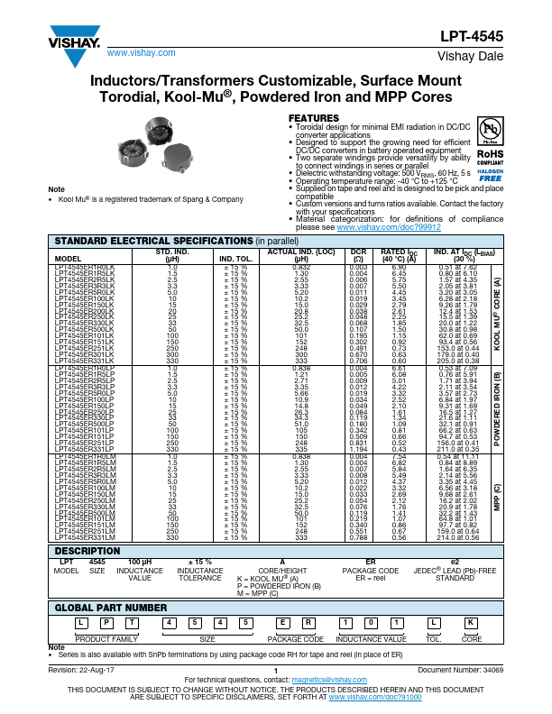 LPT-4545 Datasheet Preview