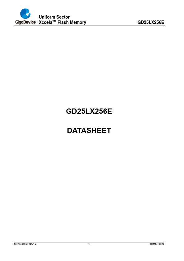 GD25LX256E Datasheet Preview