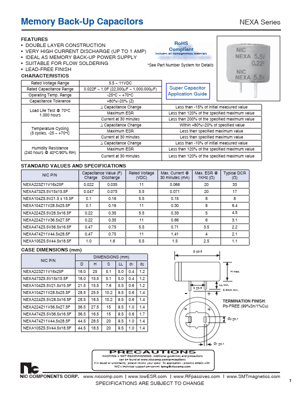 NEXA105Z5.5V44.5x18.5F