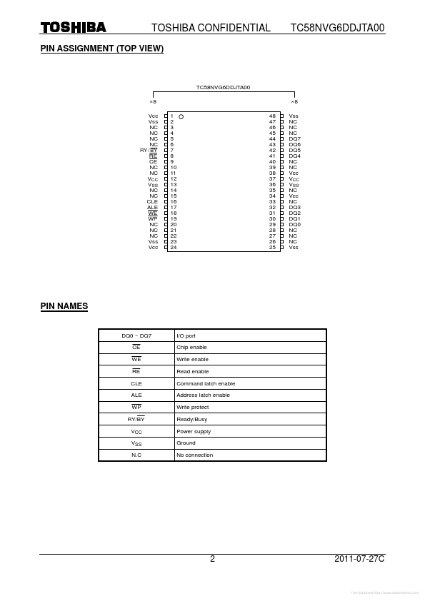 TC58NVG6DDJTA00