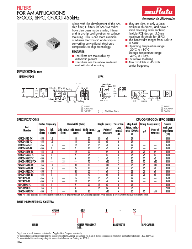 CFUCG455FX-TC