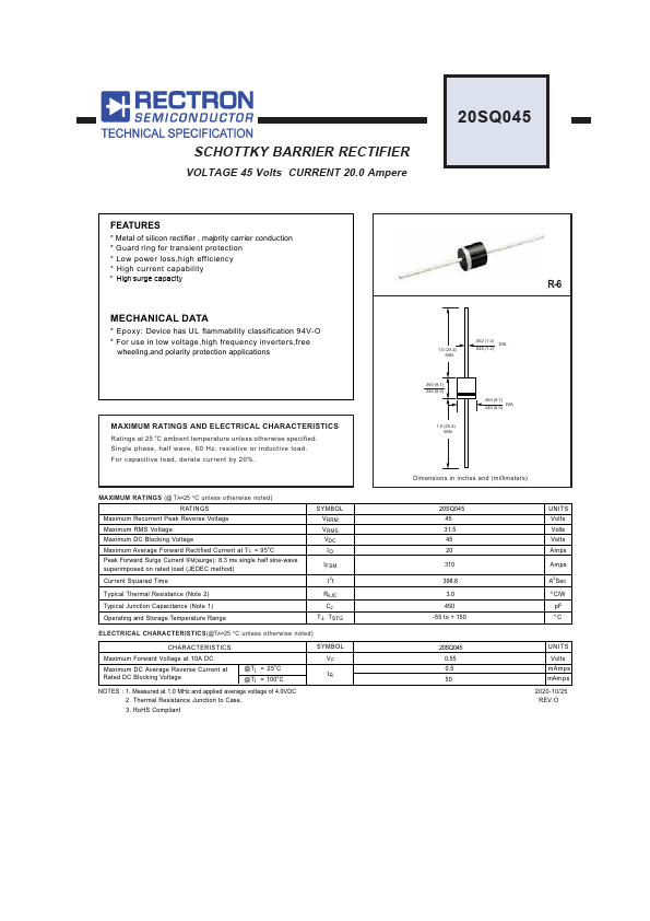 20SQ045 Datasheet Preview