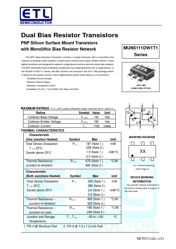 MUN5111DW1T1