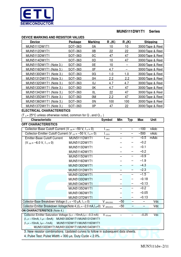 MUN5111DW1T1