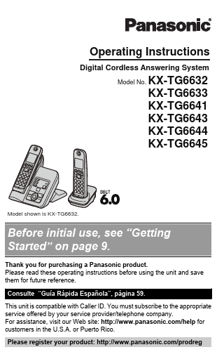 KX-TG6632