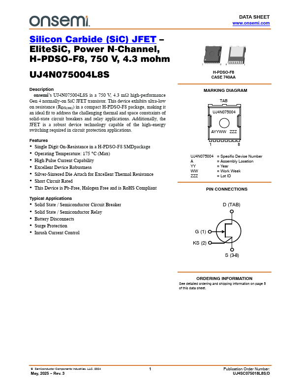 UJ4N075004L8S Datasheet Preview