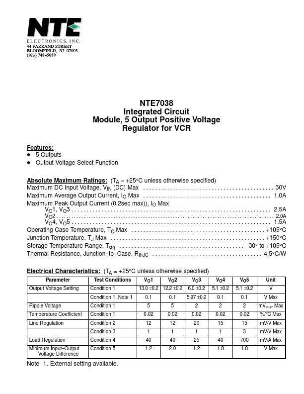 NTE7038