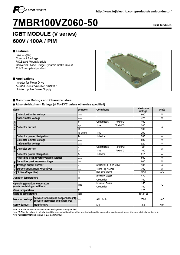 7MBR100VZ060-50