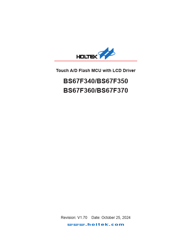 BS67F350 Datasheet Preview