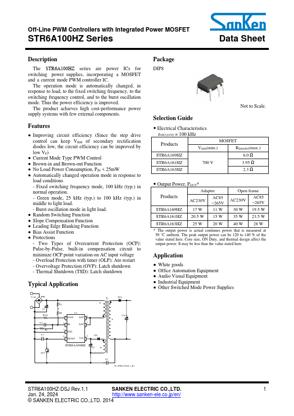 STR6A100HZ