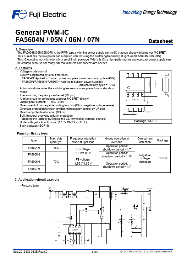 FA5606N Datasheet Preview