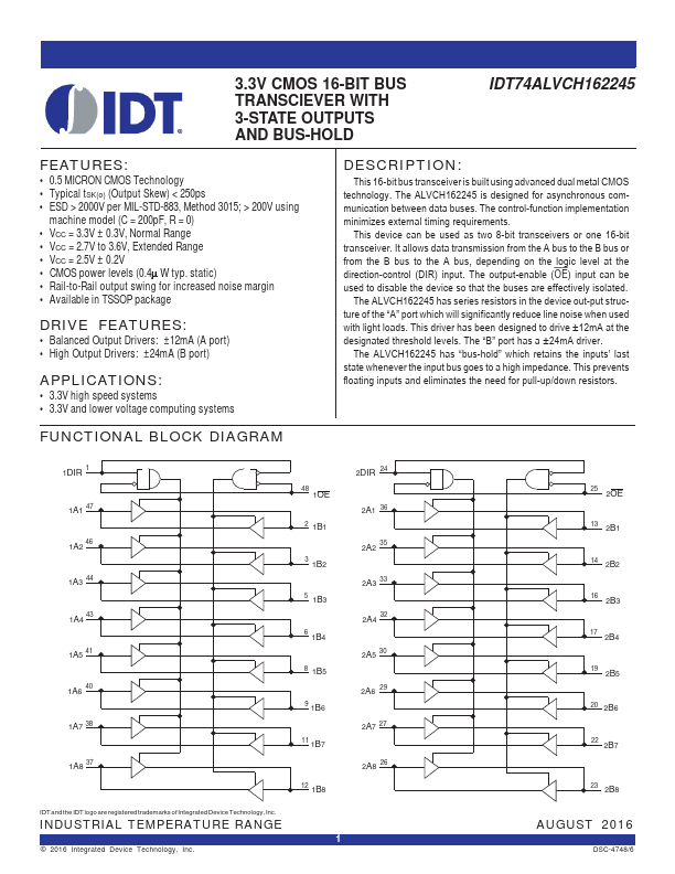 IDT74ALVCH162245