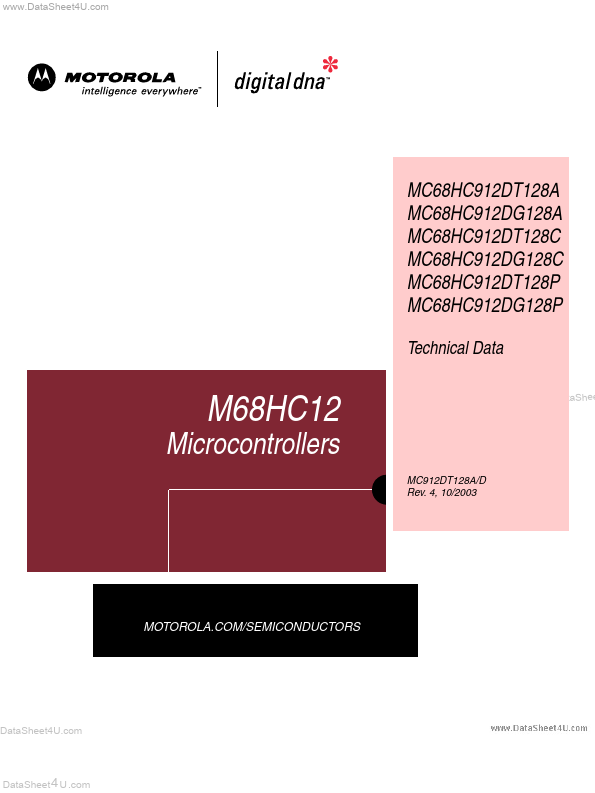 MC68HC12DT128C