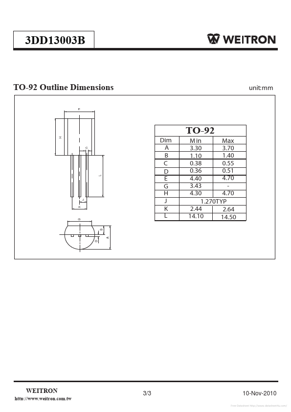 3DD13003B