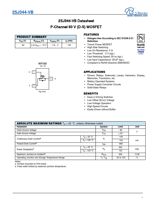 2SJ344 Datasheet Preview