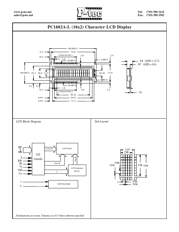 PC1602I-O