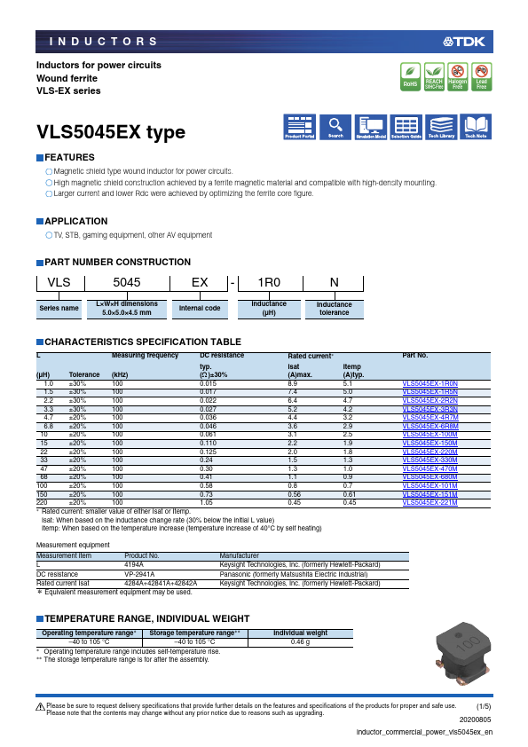 VLS5045EX-4R7M