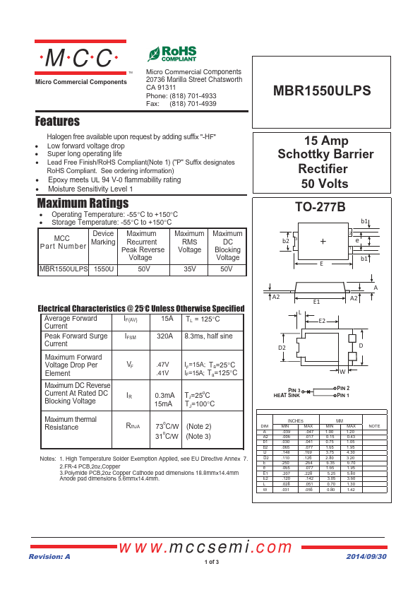 MBR1550ULPS