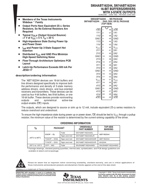 SN54ABT162244