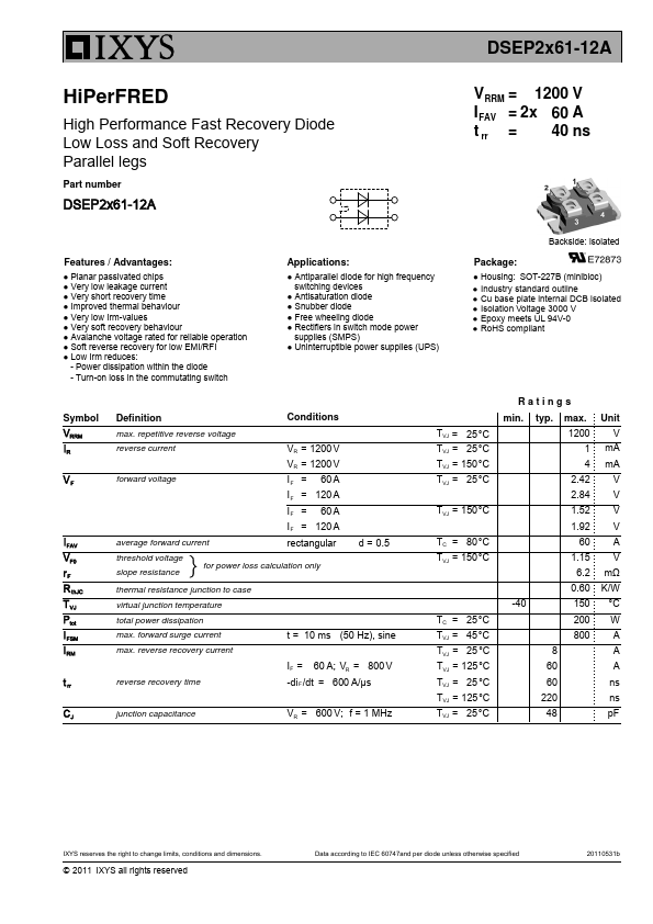 DSEP2x61-12A