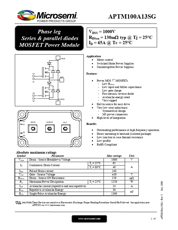 APTM100A13SG