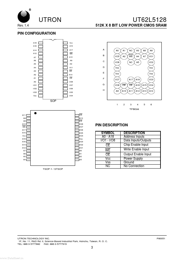 UT62L5128