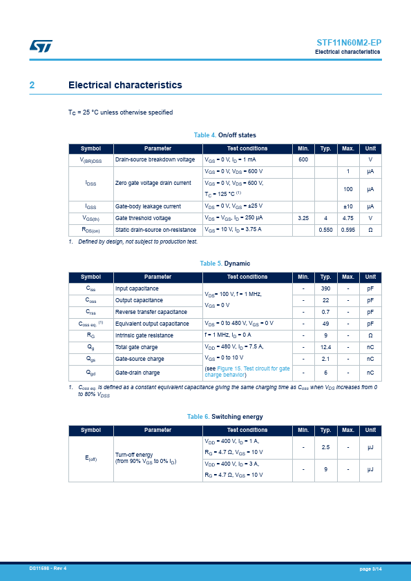 STF11N60M2-EP