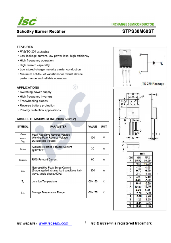 STPS30M60ST