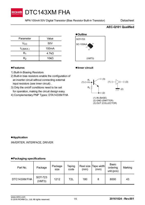 DTC143XMFHA