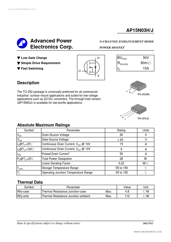 AP15N03K